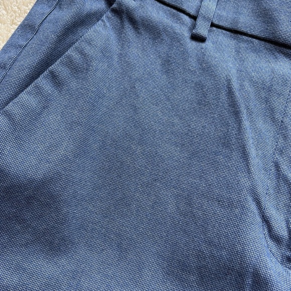 LOFT Blue Cotton Straight Leg Pants | 97% Cotton Trousers Women’s Workwear - Picture 4 of 8